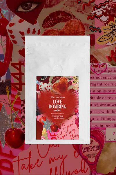 Mim and More Luminara Studio X Love Bombing Coffee, 200 Gr Cherry Flavored Filter Coffee