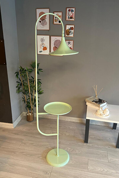 Bamyum Mint Lambader Hareketli Başlık Sehpalı Modern Dekoratif Metal Oturma Odası Çalışma Odası