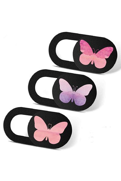 Choice Butterfly Laptop Camera Cover Slide Webcam Cover for Privacy Fits for Mini PC, PC, Surface, Tablet,