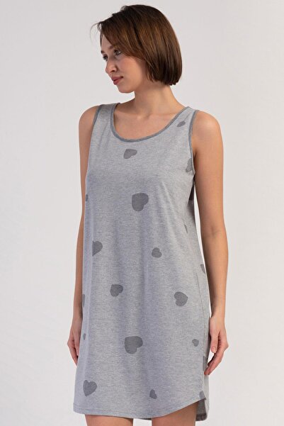 VİENETTA Tunica de damă cu bretele groase gri Melange 409164