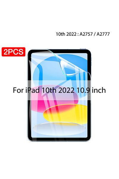 Choice For ipad 10 2022 2PCS Hydrogel Film For Ipad Pro 11 12.9 Air 4 5 13 2024 Screen Protector For Ipad M