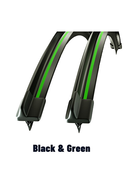 Choice1 Focus 3 2011-2017 Black-Green Wiper Front Wiper Blades For Ford Fus 3...