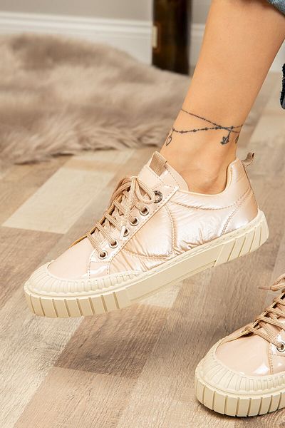Deery Μπεζ Sneaker Γυναικεία Παπούτσια
