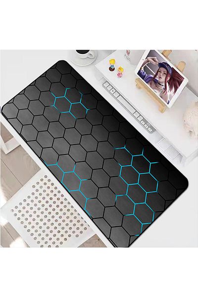 Laumango لوحة ماوس ألعاب HC003360 Honeycomb مقاس 180x220x2 مم، لوحة ماوس للألعاب، ملحقات الكمبيوتر، لوحة مفاتيح D