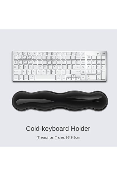 Choice وسادة ماوس TouHui-da مع مسند للمعصم ومسند للوحة المفاتيح وسطح مكتب شفاف من السيليكون مضاد للانزلاق