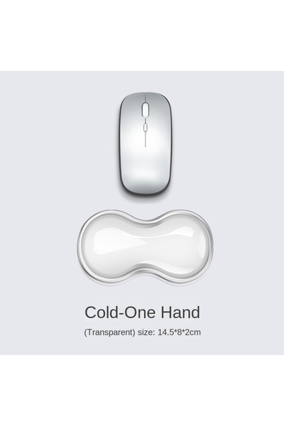 Choice TouMing-xiao Mouse pad with wrist rest, keyboard rest, anti slip silicone transparent desktop office