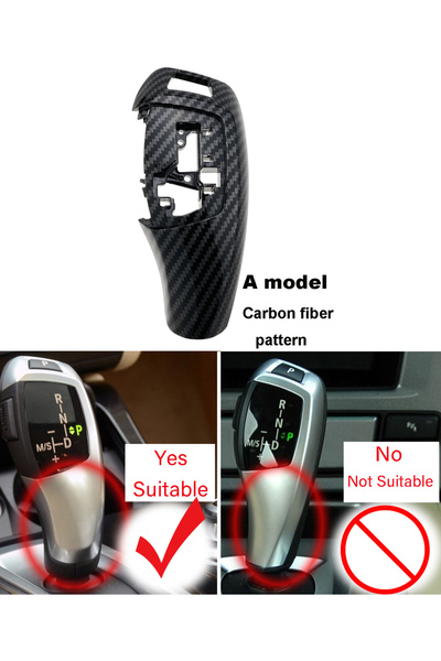 Choice1 A-Carbon pattern Car Gear Knob Shift Lever Cover Replacement for BMW ...