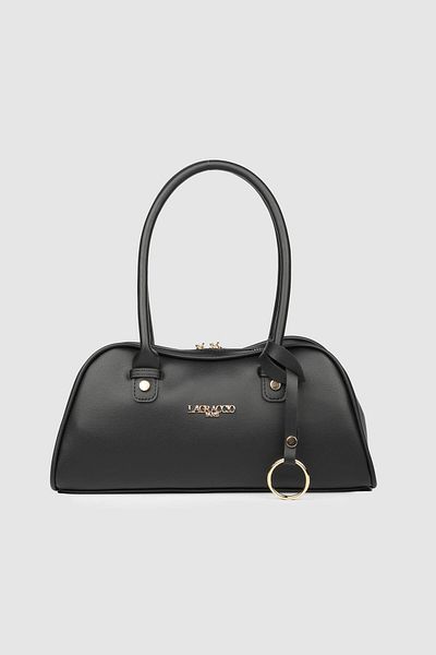 La La'Graccio Paris La'Graccio Paris Γυναικεία Pace Soft Leather Baguette Τσάντα Μαύρη