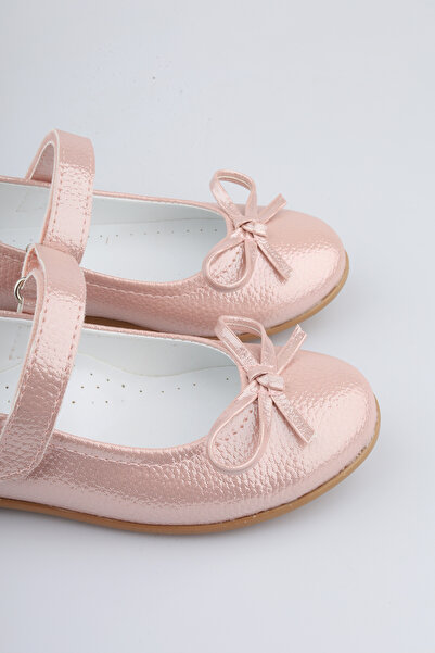 moon glow Pink Color Female Child Ballet Shoes Bow Child Ballet Ballet Female Child Orthopedic Pink Ballet