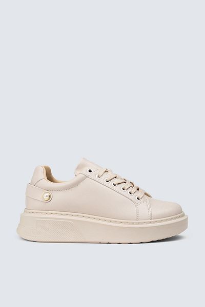 Deery Μπεζ Sneaker Γυναικεία Παπούτσια