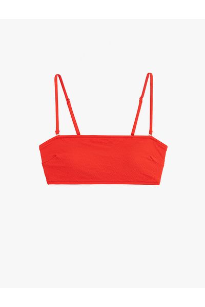 Koton Lightly Padded Strapless Bikini Top