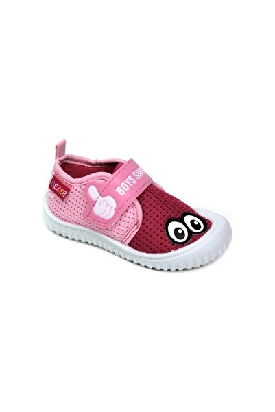 GEZER Kız Çocuk Pembe Ev İçi Okul Kreş Peluş Ultra Hafif Panduf