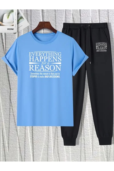 DAXİS Sportwear Company Ανδρικό σετ αθλητικών φόρμες με στάμπα T-shirt Jogger...