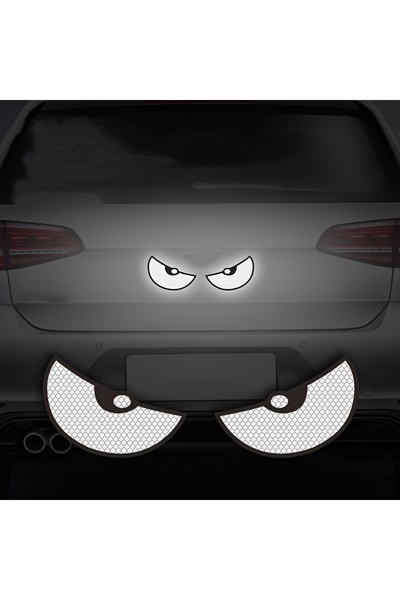 Choice ملصقات عاكسة بيضاء للسيارة (قطعتان/مجموعة) - حسّن رؤية سيارتك وسلامتك ...