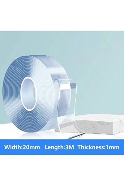 Choice شريط لاصق مزدوج الجوانب 3M 1/3/5M شفاف أكريليك قابل لإعادة الاستخدام و...