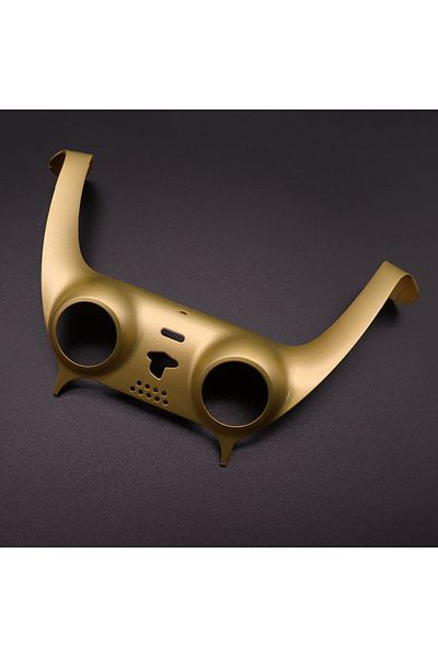 Choice I Carcasa central delantera para mando de PS5, cubierta de piel para mando, tira decorativa,
