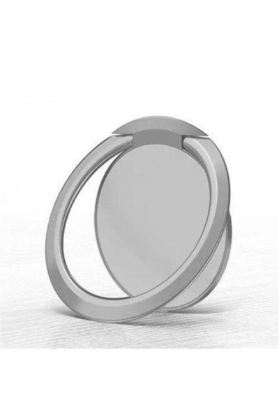 Choice Silver Extremely Thin Luxury Metal Mobile Phone Socket Holder Universa...