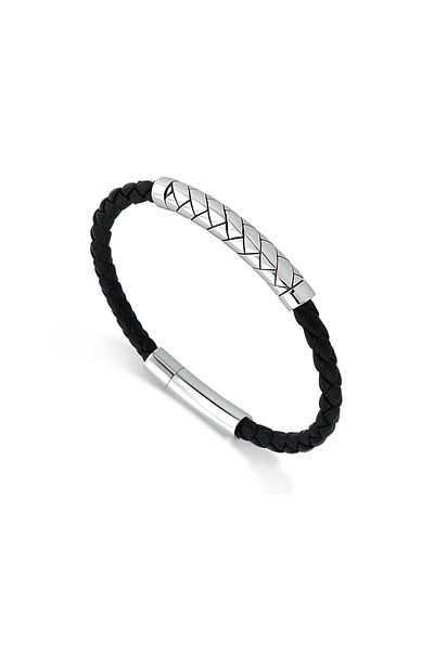 Necati Gün ARS002 Men's Leather Steel Bracelet