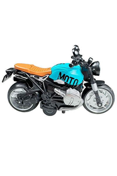 Toyaş Model Engine with Light and Music Pull and Drop Engine Diecast Engine Models Blue 14cm