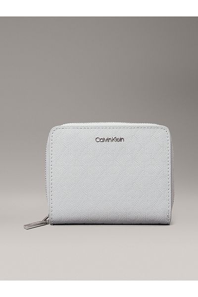 Calvin Klein Ck Must Medium - Zip Around Mono K60K 612942 , Mirage Gray