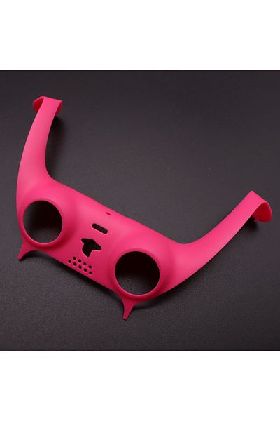 Choice N18 Carcasa central delantera para mando de PS5, cubierta de piel para mando, tira decorativa,