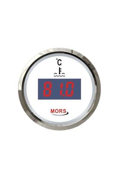 Genel Markalar Dijital Hararet Göstergesi 12-24 Volt Beyaz