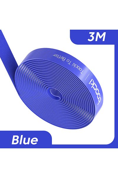 Toocki 3M Blue Toocki Cable Organizer Wire Winder USB Cable Management Protector Earphone Mouse Cord Ties P