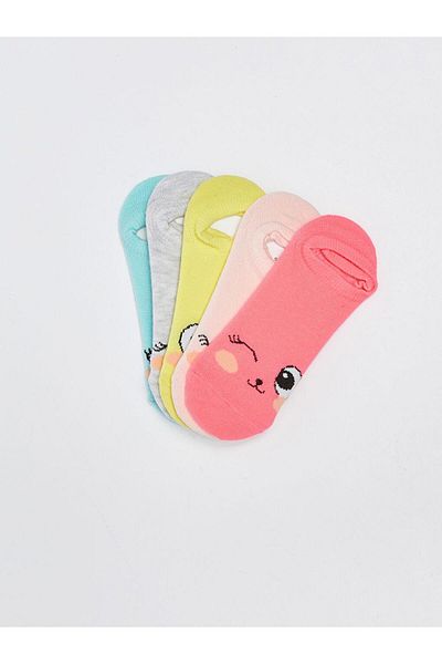 LC Waikiki Patterned Girl's Booties Socks 5-Piece (S3)
