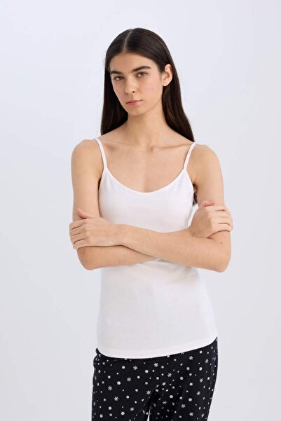 DeFacto Regular Fit Cotton Tank Top-fall In Love M6858az25sp