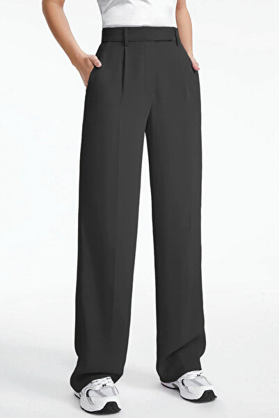 gumbuloy X Nurbeli Women's Velcro Closure Elastic Palazzo Trousers