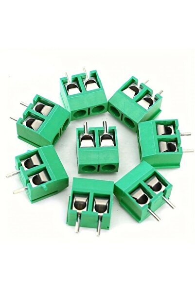 Choice1 50 قطعة من موصلات KF301 الخضراء ذات طرفين مستقيمين بطول 5.0 مم، موصلا...
