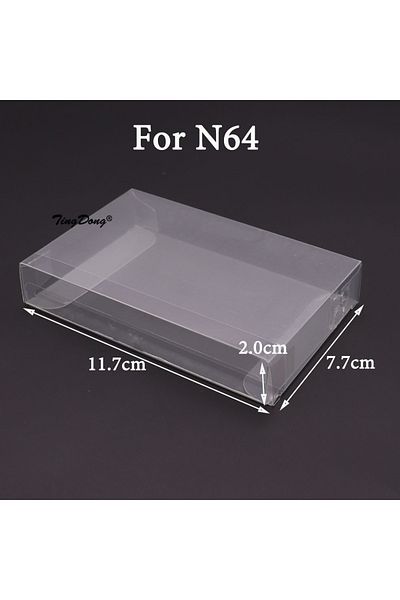 TingDong For N64 Transparent Clear Cartridge Protective Case Cover For GB GBA GBC SNES N64 NES NGPC Switch Pr