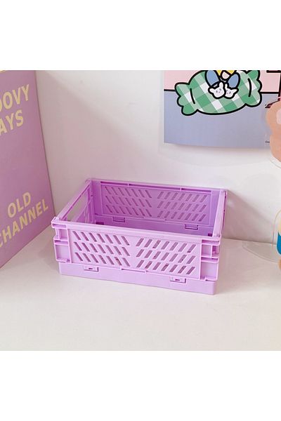 Choice S16995 Mr.paper 6 Styles Plastic Stackable Foldable Stationary Holder Simple Cute Student Office Des