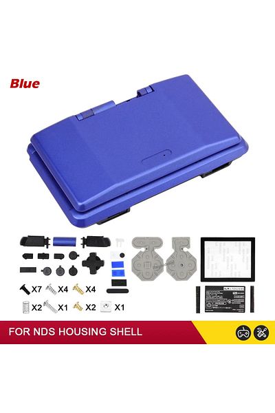 Choice Blue 8 Colors Replacement Housing For NDS Full Housing Shell Case Cover with Buttons for Nintend DS