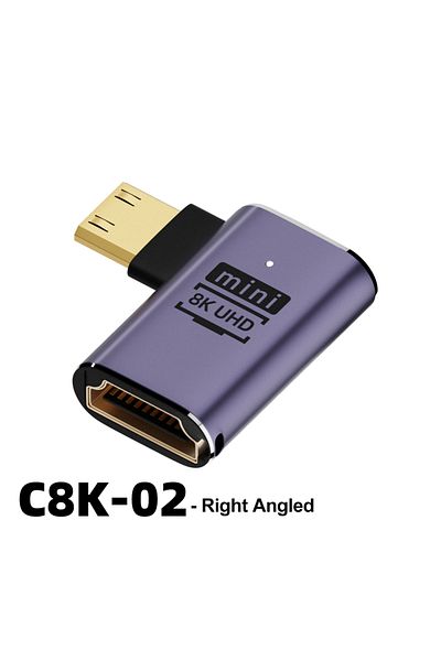 Choice Type 2 HDMI-Compatible Adapter 90 270 Degree Right Angle Male to Female Converter 8K HD Connector Mi