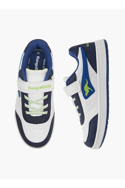 Kangaroos Boys' Logo Detail Sports Shoes with Hook and Loop Closure