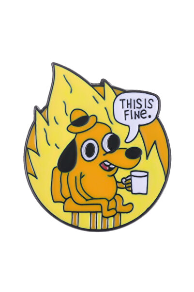 Choice دبوس مينا XZ2417 "هذا ليس جيدًا" - دبوس طية صدر مخصص على شكل كلب قزم ن...