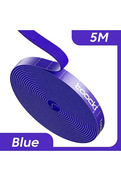 Toocki 5 m 5m Blue Toocki 5m Organizer Cable Management Tearable Organizador Cables 10mm Width Winder Ties