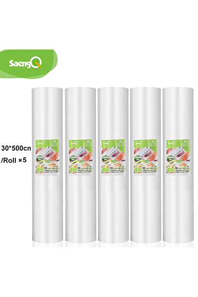 Choice3 30 سم - 5 قطع من أكياس المطبخ saengQ لتخزين الطعام المفرغ من الهواء وأكياس الغلق المفرغ من الهواء وأكياس التخزين المفرغ من الهواء
