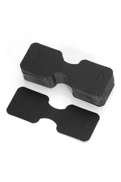 Choice 50 قطعة من ورق الكرافت الأسود مقاس 3.5 × 9 سم، ورق تغليف قابل للطي لعر...