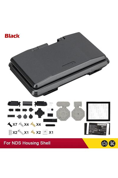 Choice Black 8 Colors Replacement Housing For NDS Full Housing Shell Case Cover with Buttons for Nintend DS
