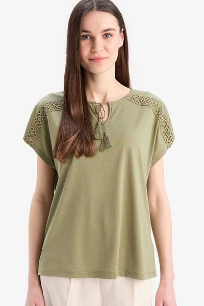 DeFacto New Season Crew Neck Short Sleeve T-Shirt