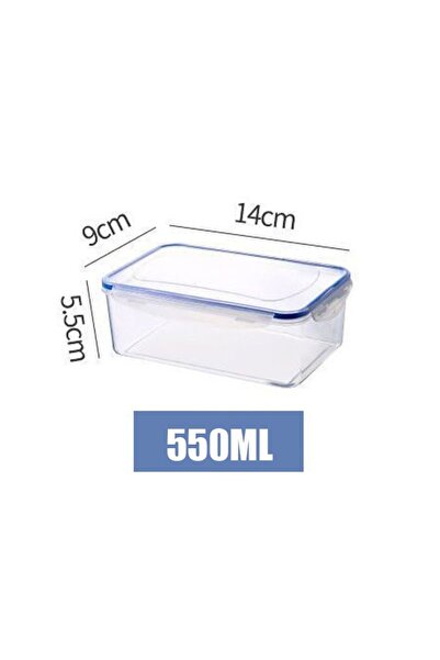 Choice 1pc 550ml 1Pc/4Pcs Refrigerator Storage Box Food Containers Plastic Fresh-Keeping Box with Lid Porta
