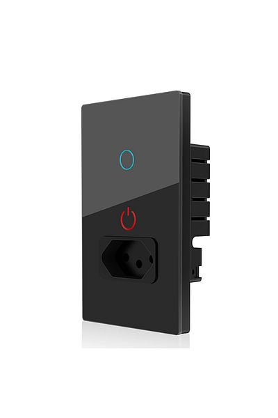 Choice Brazil Plug Socket 1Gang Black Melery Tuya Wifi Smart Brazil Light Switch Wall Socket Plug Outlet To