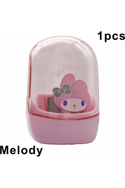Choice Melody Anime Hello Kitty Kuromi Melody Double Hole Pencil Sharpener Cute Cartoon Portable Pencil Sha