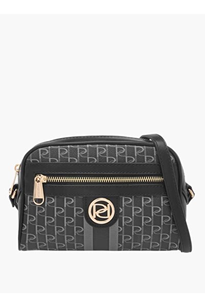 Paprika حقيبة كروس بودي مطبوعة بأحرف أولى مع حزام قابل للتعديل وسحاب للإغلاق ...