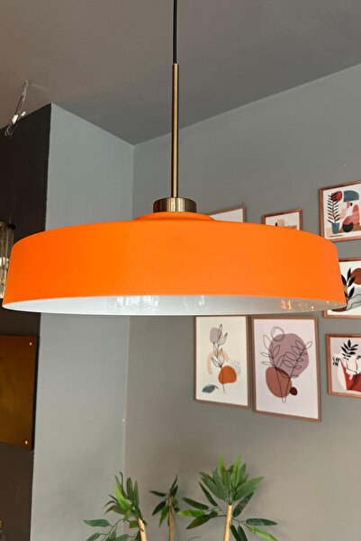 Bamyum Açe Tekli İnce Eskitme Başlık Avize Retro Sarkıt Ofis Showroom Salon Mutfak Avizeleri