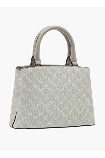 Celeste Monogram Print Tote Bag with Top Handle and Detachable Strap - W 8.5 x H 16.8 x D 22.5 cm