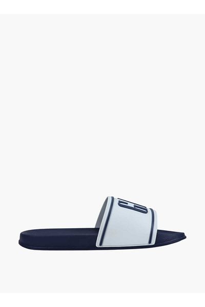 GAP Men's Logo Embossed Slip-On Beach Slides