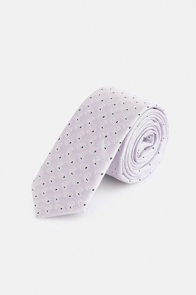 SÜVARİ Gray Tie with Horseman Pattern